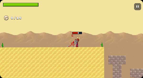 Điều khiển nhân vật Red Stickman di chuyển cẩn thận