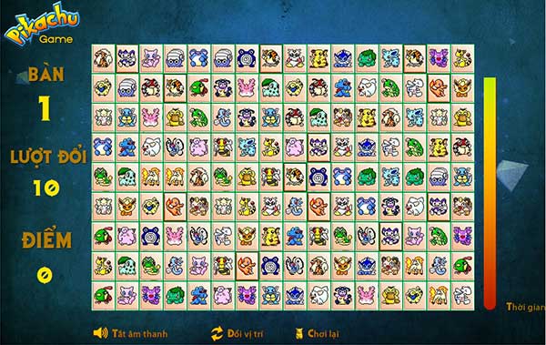 Mẹo chơi Pikachu cổ điển