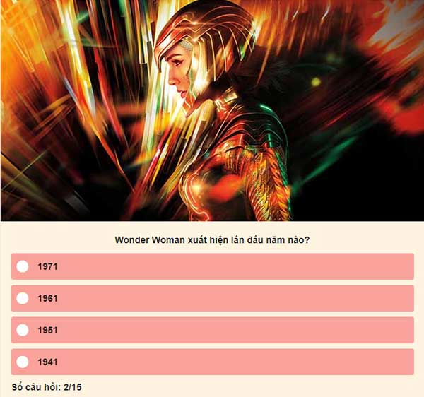 Chọn đáp án đúng