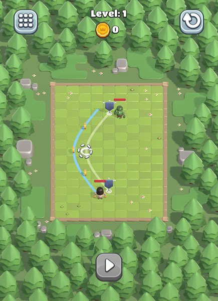 Điều chỉnh hướng đi của chiến binh.