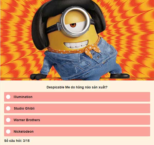 Chọn đáp án đúng