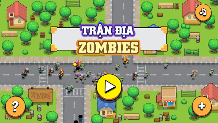 Chơi game Trận địa Zombies - GameVui.vn