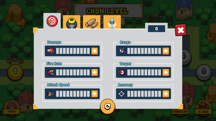 Nâng cấp các tòa tháp để tăng sức mạnh phòng thủ.