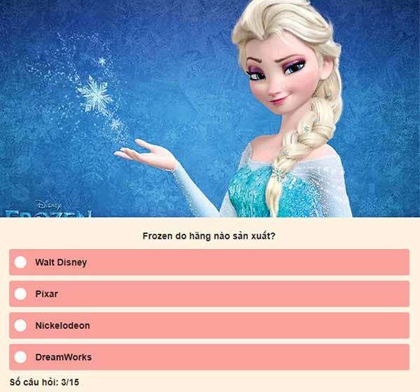 Chọn đáp án đúng