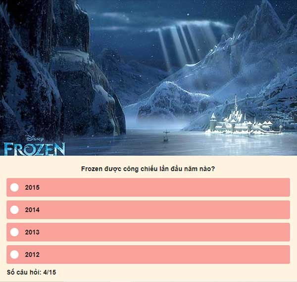 Chọn đáp án đúng