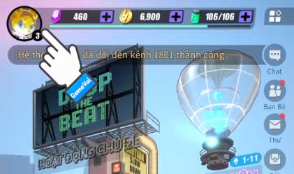 Chạm vào ảnh đại diện