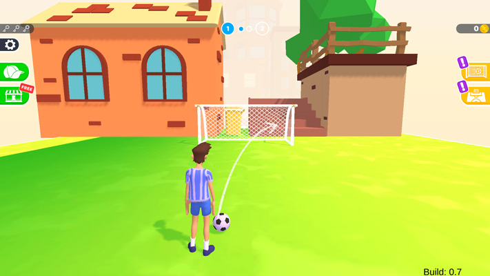 Chơi game Thử thách sút phạt - GameVui.vn