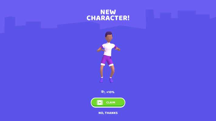 Mở khóa nhiều nhân vật mới.