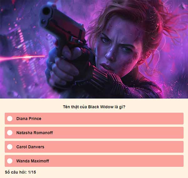 Chọn đáp án đúng