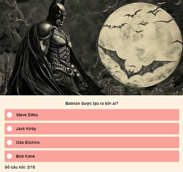 Chọn đáp án đúng