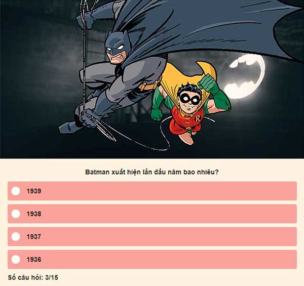 Chọn đáp án đúng