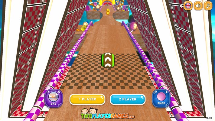 Chơi game Bóng lăn 3D - GameVui.vn