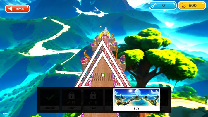 Khám phá nhiều địa hình chơi.