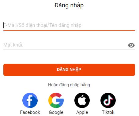 Đăng nhập tài khoản
