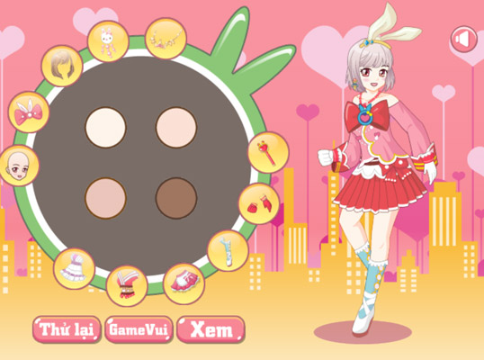 Có nhiều bộ trang phục và phụ kiện cho bạn thỏa sức sáng tạo.