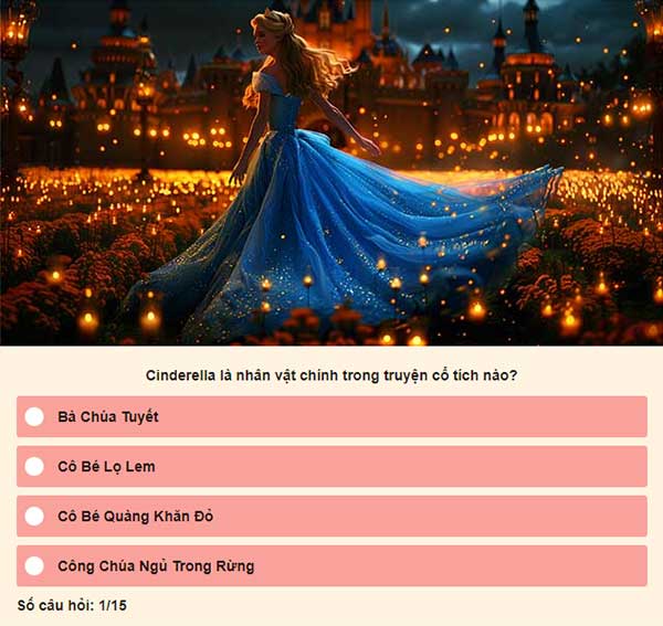 Chọn đáp án đúng