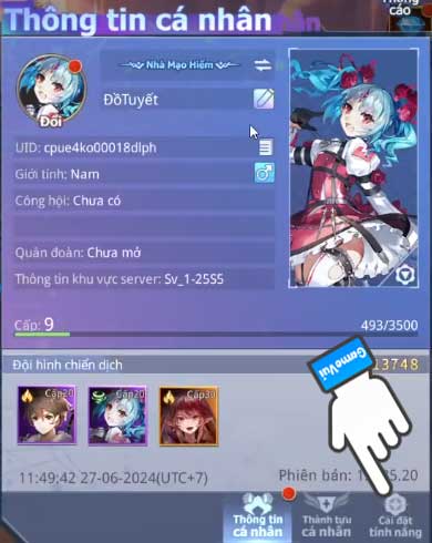 Cài đặt tính năng