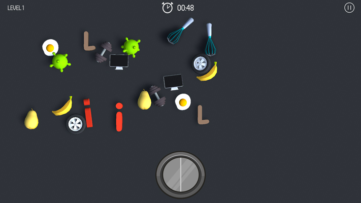 Ghép 2 đồ vật giống nhau để xóa bỏ chúng.