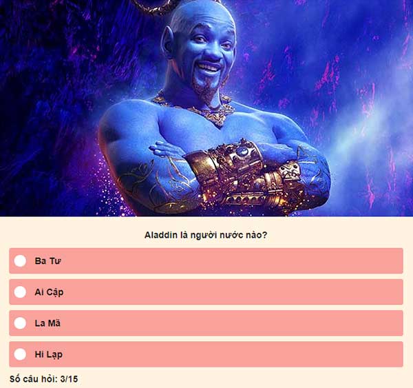 Chọn đáp án đúng