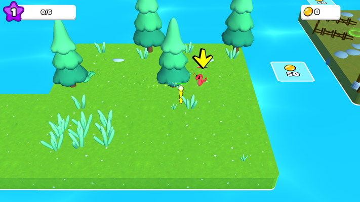 Đánh bại các quái vật, chúng sẽ rơi ra vàng và kinh nghiệm cho bạn.