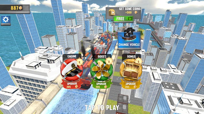 Dùng vàng để nâng cấp bệ phóng và tàu thủy của bạn.