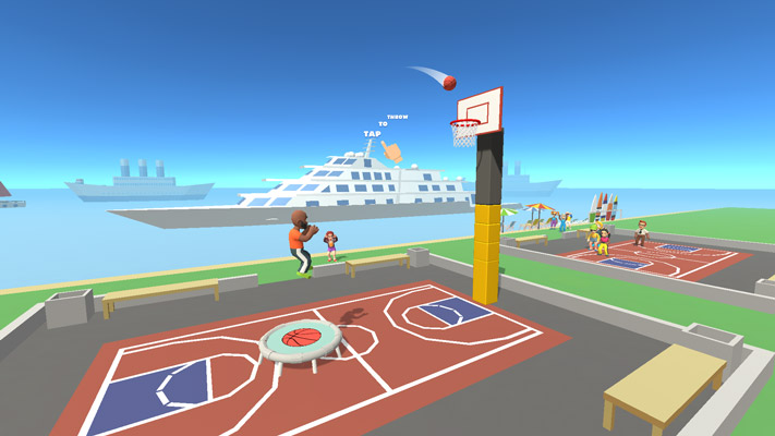 Đưa bóng vào rổ để vượt qua màn chơi.