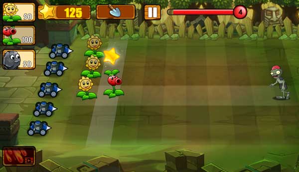 Cây bắn đậu cơ bản để tấn công Zombie từ xa