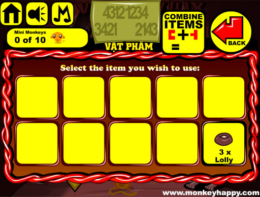 Ghép hoặc sử dụng các vật phẩm.