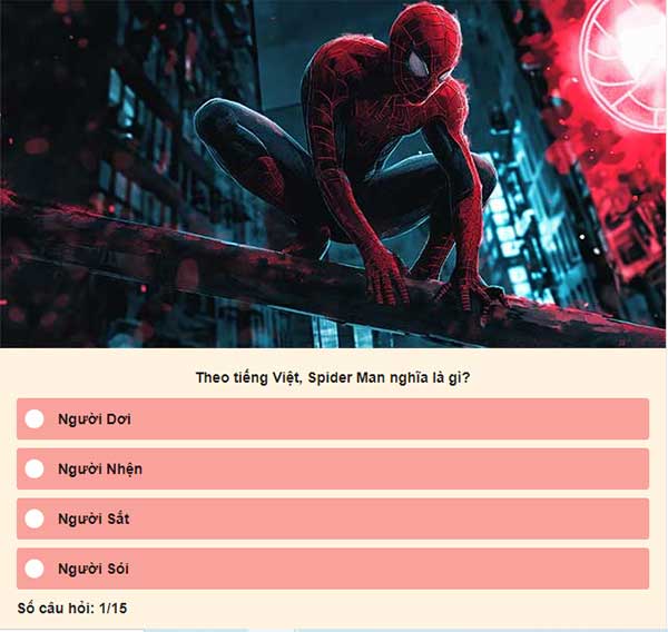 Xem bạn hiểu rõ thế giới của Người Nhện đến đâu