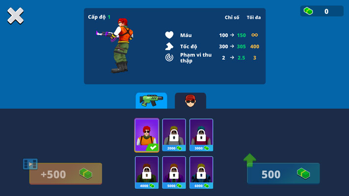 Khám phá nhiều bộ trang phục khác nhau.