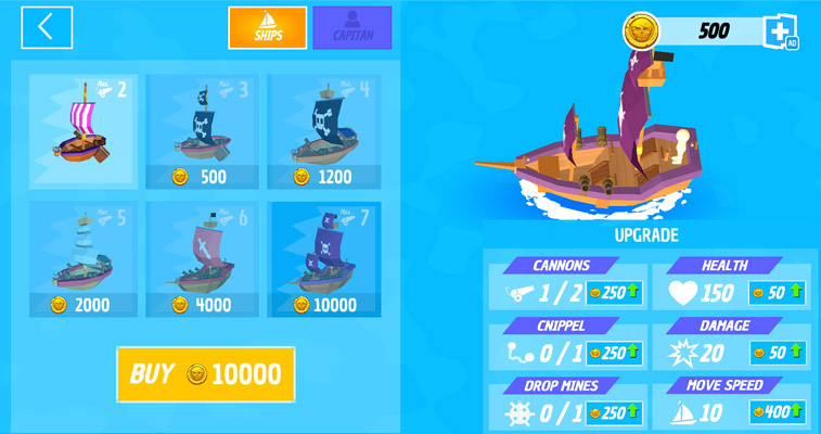 Khám nhiều tàu thuyền với sức mạnh khác nhau.