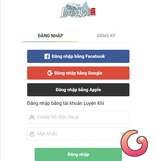 Đăng nhập tài khoản