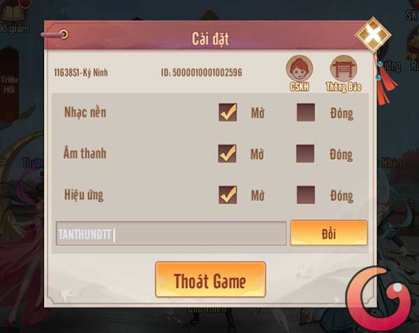 Nhập vào từng mã Code