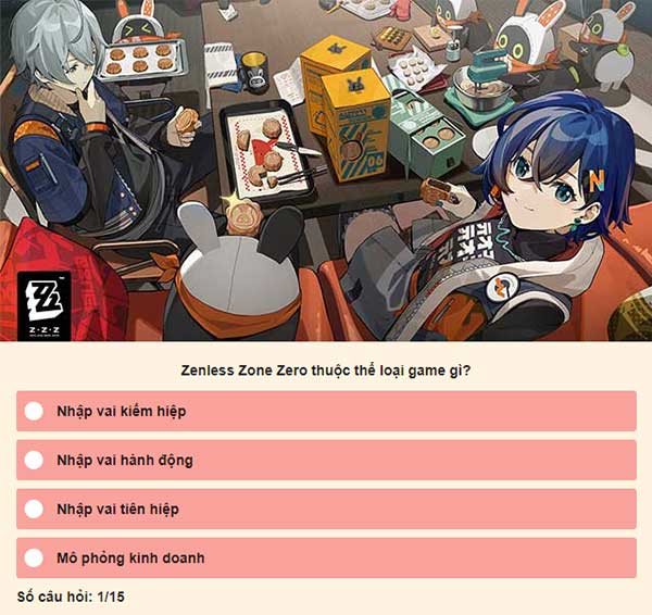Thử sức ngay để xem bạn am hiểu thế giới Zenless Zone Zero đến mức nào!