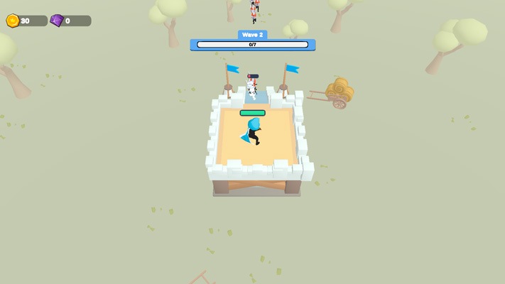 Đánh bại tất cả các kẻ địch để vượt qua màn chơi.