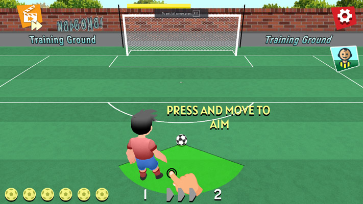 Chơi game Kỹ thuật sút phạt - GameVui.vn