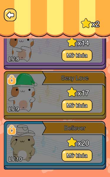 Tiếp tục chinh phục nhiều level thử thách khác