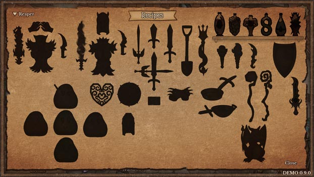 Ghép các đồ vật để tạo nên các trang bị bí mất