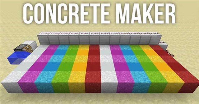 Minecraft: Cách làm bê tông