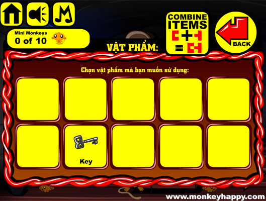 Ghép hoặc sử dụng các vật phẩm.