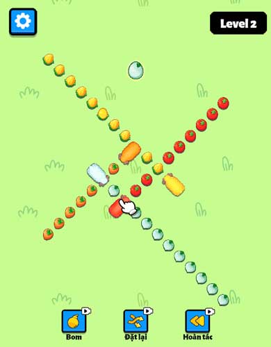 Làm sao để chú cừu ăn hết các loại rau củ quả cùng màu sắc