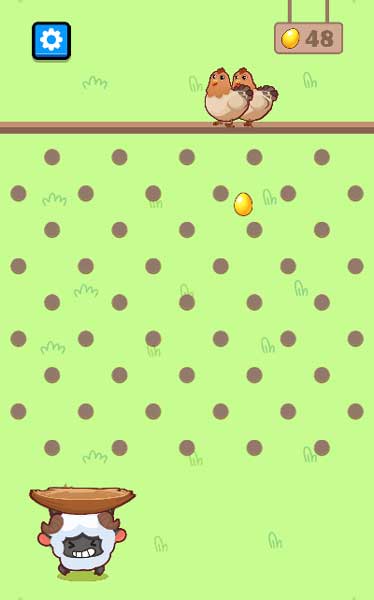 Hứng những quả trứng đang rơi từ trên xuống