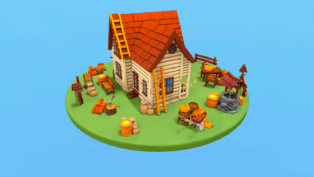 Tìm tất cả đồ vật yêu cầu để hoàn thành màu của bức tranh.