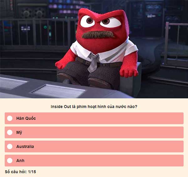 Chọn đáp án đúng