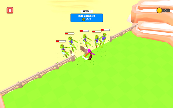 Chiến đấu chống lại zombies hung hãn.