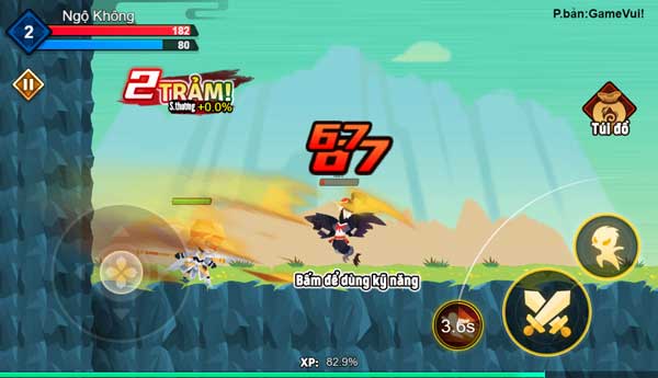 Thực hiện kết hợp các pha Combo để tối ưu lượng sát thương gây ra