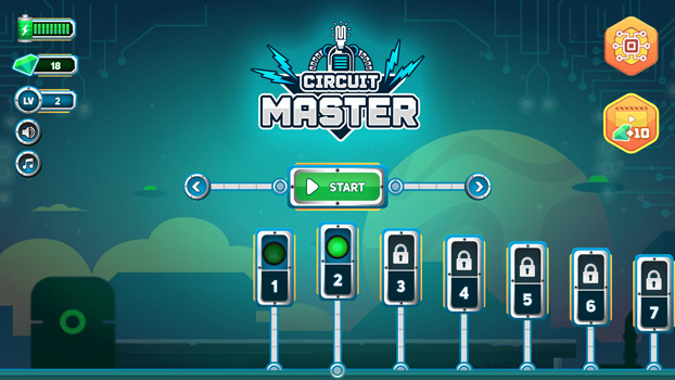 Chơi game Kết nối mạch điện - GameVui.vn