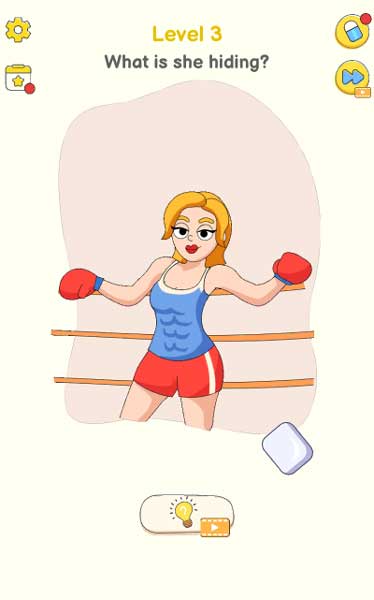 Cô gái đang giấu thứ gì đó chăng?