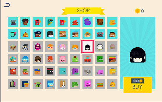 Danh sách nhân vật đa dạng.