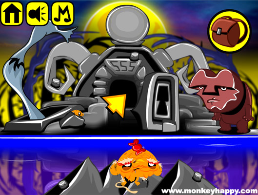 Chơi game Chú khỉ buồn: Đảo ma quái - GameVui.vn